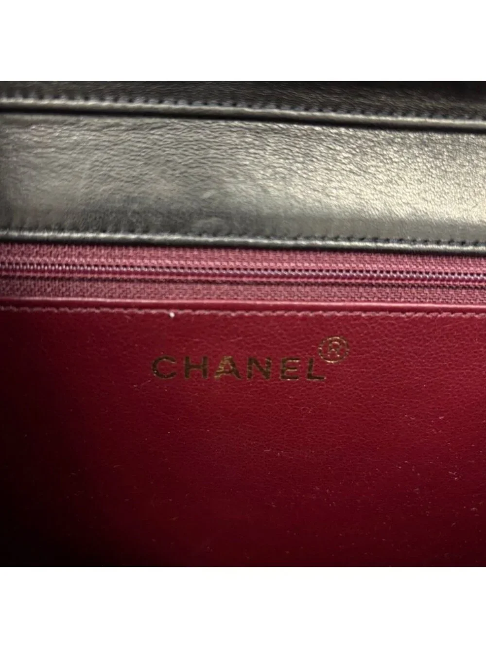 Chanel Quilted Lambskin Single Flap Chain Shoulder Bag Black